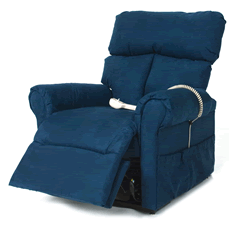 Lift chair in reading position