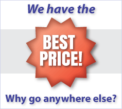 We have the lowest prices.  Why shop anywhere else.
